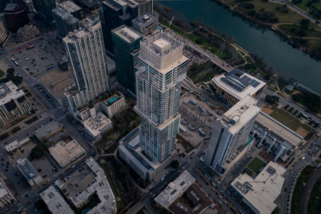 aerial view of city buildings during daytime